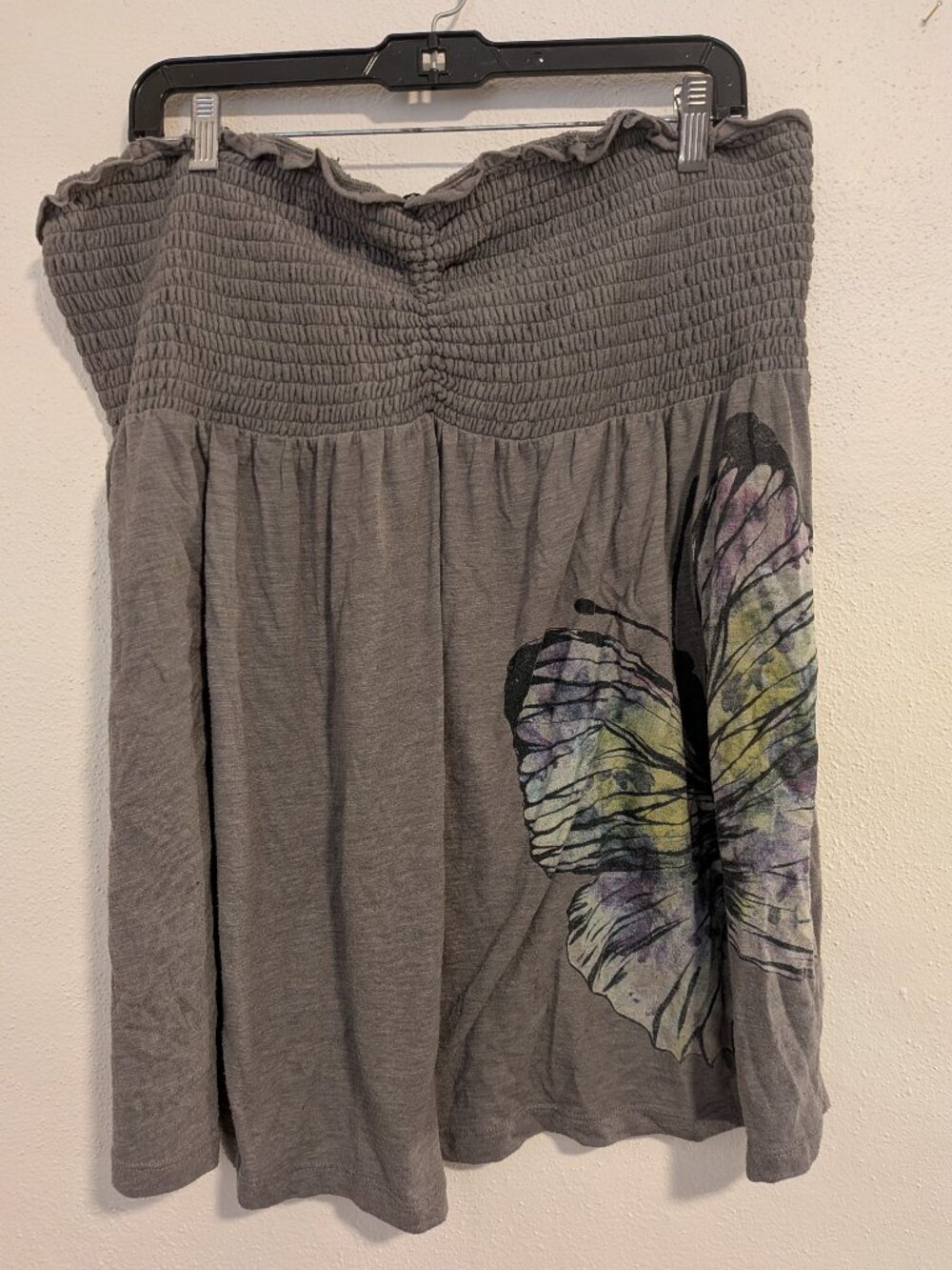 Twist Tees grey tube top Size 4